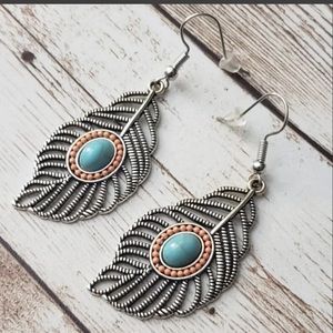 Leaf Style Dangle Earrings boho stylish